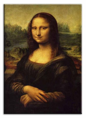 Obraz na płótnie 60x90cm Leonardo da Vinci Mona Lisa