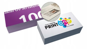 Wizytówki 100 wypukłe 3D soft-touch +PROJEKT