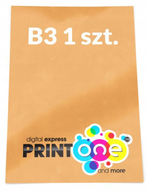 PLAKATY B3 od 1 SZTUKI plakat pełen kolor 130g