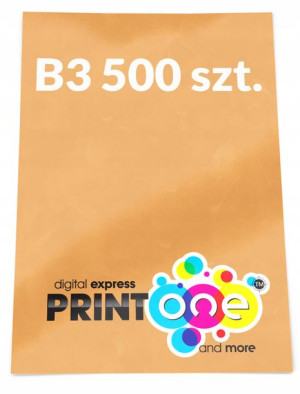 PLAKATY B3 500 szt plakat pełen kolor 130g