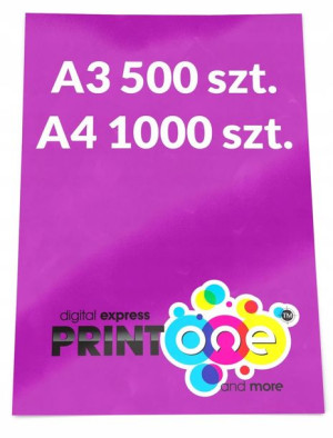 PLAKATY A3 500 / A4 1000 szt plakat kolorowe 130g