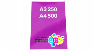 PLAKATY A3 250 / A4 500 szt plakat kolorowe 130g