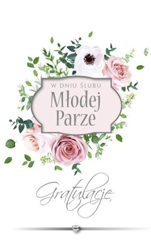 Delikatna Kartka na Ślub  Lux 37