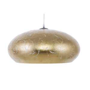 Lampa wisząca metalowa złota LIMNATIS