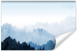 Fototapeta ŚCIENNA 3D do Salonu LAS Natura Krajobraz Drzewa 135cm x 90cm