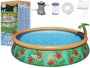 Bestway basen rozporowy 457x84 cm  7w1 palma 57416