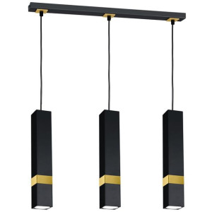 Lampa wisząca VIDAR BLACK/GOLD 3xGU10 | MLP6280 Milagro