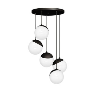 Lampa wisząca SFERA BLACK 5xE14 | MLP8869 Milagro