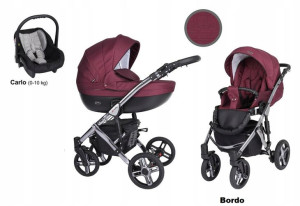 Kunert Mila Premium Wózek 4w1 Bordo