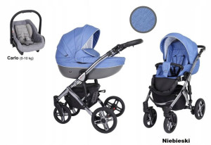 Kunert Mila Premium Wózek 4w1 Niebieski