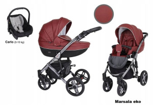 Kunert Mila Premium Wózek 4w1 Marsala Eco