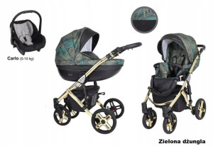 Kunert Mila Premium Wózek 3w1 Złota rama