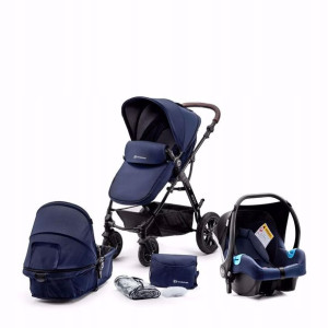 Kinderkraft Wózek 3w1 MOOV Fotelik Navy