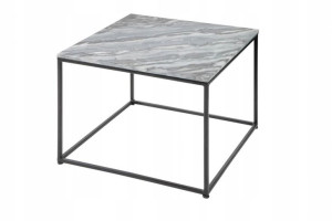 Stolik kawowy Noble 50x50 cm / szary marmur