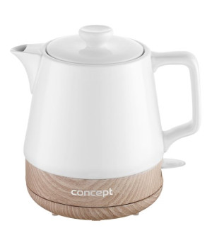 RK0060 Czajnik elektryczny ceramiczny  1,0 l, biały