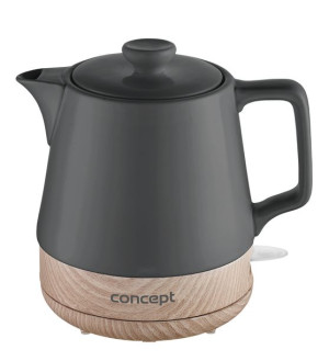 RK0062 Czajnik elektryczny ceramiczny 1,0 l, antracyt