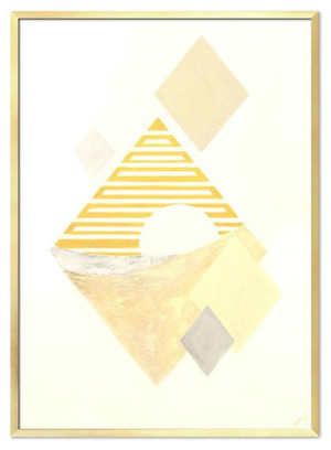 Obraz ręcznie malowany na płótnie 53x73cm Abstrakcja do wnętrz nowoczesnych