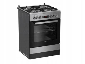 Kuchenka Gazowo Elektryczna Beko Fsm62331dxt 72l !