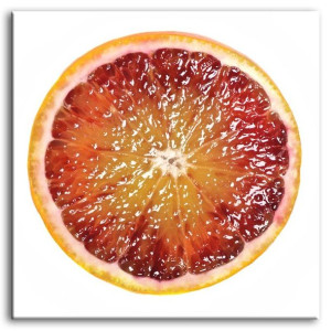 Obraz na płótnie 40x40cm czerwona pomarańcza