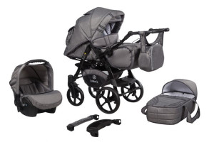 Najtańszy wózek dziecięcy Baby Merc Tribece Sun 2w1 szary