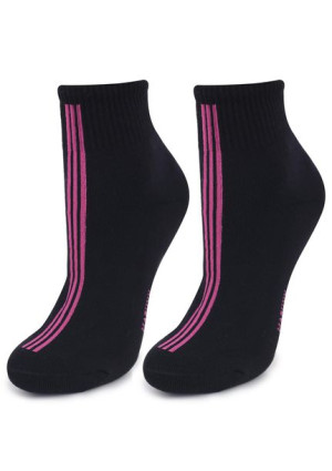 Skarpetki Damskie Sportowe Forte 57 BLACK/PINK ONE SIZE