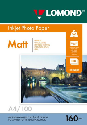 Lomond Papier Fotograficzny A4 Matowy 160g 100szt