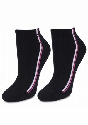 Skarpetki Damskie Forte 52 BLACK/ROSY/PINK ONE SIZE