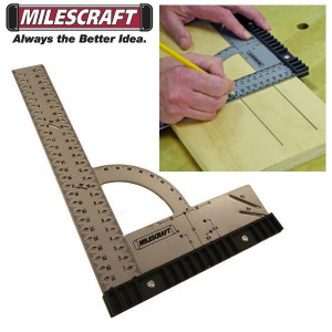 Multifunkcyjny kątownik stalowy 300x200mm z odkręcaną stopką Milescraft