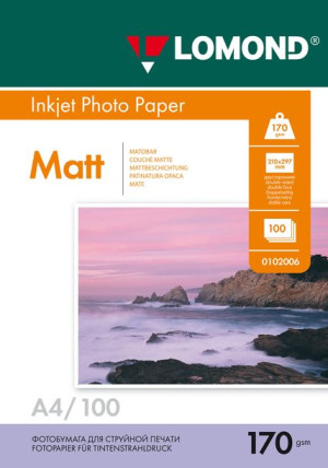 Papier Fotograficzny Dwustronny A4 Matowy 170g 100szt