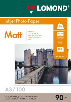 Papier Fotograficzny A3 Matowy 90g 100 Szt