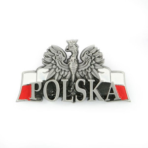 Magnes metalowy panorama Polska Orzeł