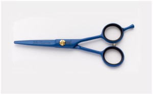 ICE Profesjonalne nożyczki fryzjerskie BARBER SCISSORS 5 COLOR BLUE
