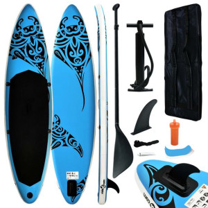 Nadmuchiwana deska SUP z zestawem, 305x76x15 cm, niebieska