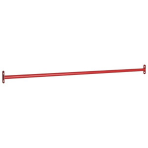 Przykręcany drążek prosty, 125 cm, stalowy, czerwony