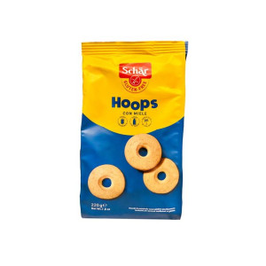 Bezglutenowe Ciastka z Miodem Hoops "Gluten-free biscuits" 220g Schar