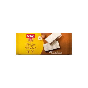 Bezglutenowe Wafle Orzechowe Wafer Pocket  "Gluten-free Peanut Wafers" 50g