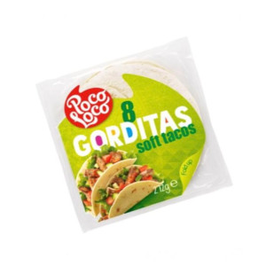 Świeże Pszenne Placki Tacos Gorditas 8 szt. 15 cm "Soft Tacos - Wheat Gordi