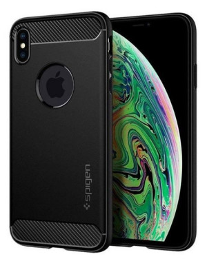 Spigen Rugged Armor | Etui do iPhone XS Max - M. BLACK