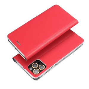 Kabura Forcell LUNA Book Silver do SAMSUNG A03s czerwony