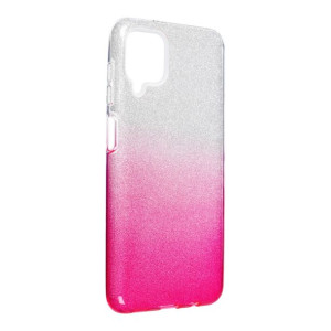 Futerał Forcell SHINING do SAMSUNG Galaxy A12 transparent/róż