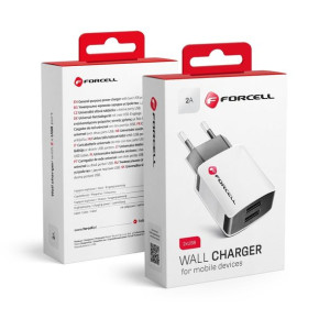 Ładowarka Sieciowa Uniwersalna 2A z Gniazdem 2xUSB Forcell