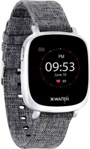 X-WATCH Ive XW 54038 Fit Smartwatch szary zegarek
