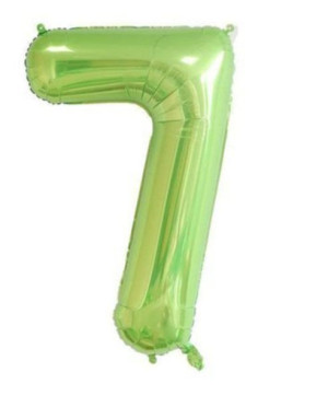 Balon foliowy cyfra 7 różne kolory