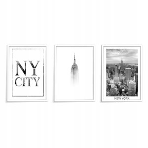 OBRAZ plakat 99x45 Seria Nowy York NYC napis