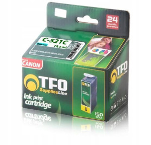 Tusz Canon TFO C-521C (CLI521C) cyjan 10.5ml fv