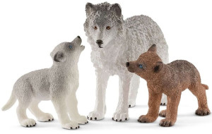 Schleich Wild Life Wilczyca i wilczki