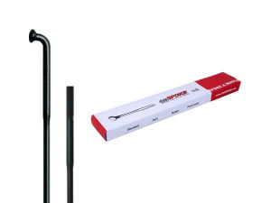 Szprychy CNSPOKE DB454 2.0-1.8-2.0 stal nierdzewna 260mm czarne + nyple 144