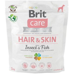 Brit Care Dog Hair & Skin Insect & Fish Karma Dla Dorosłych Psów 1 kg