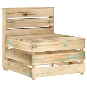 Lumarko Ogrodowa sofa środkowa z palet, impregnowane drewno sosnowe