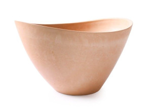 Beżowa Donica Z Kompozytu W Kształcie Łódki 41cm
